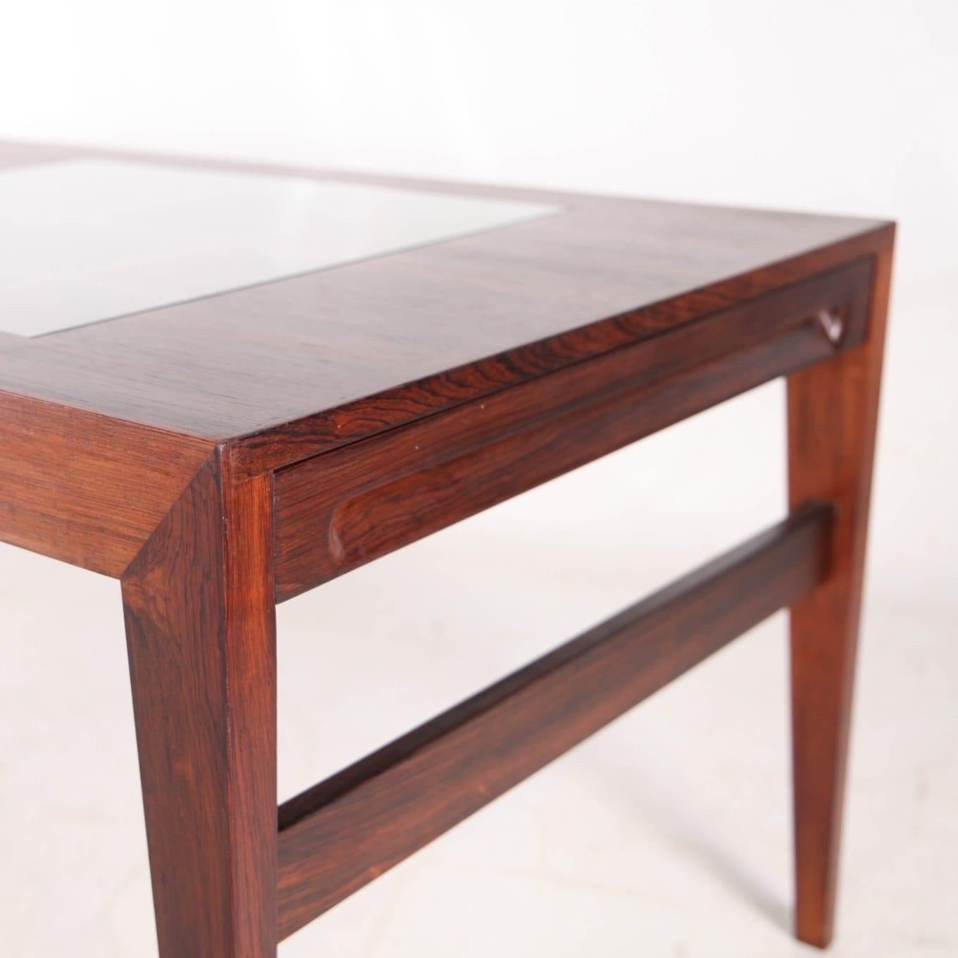 Grande table basse en bois de rose en vente 6
