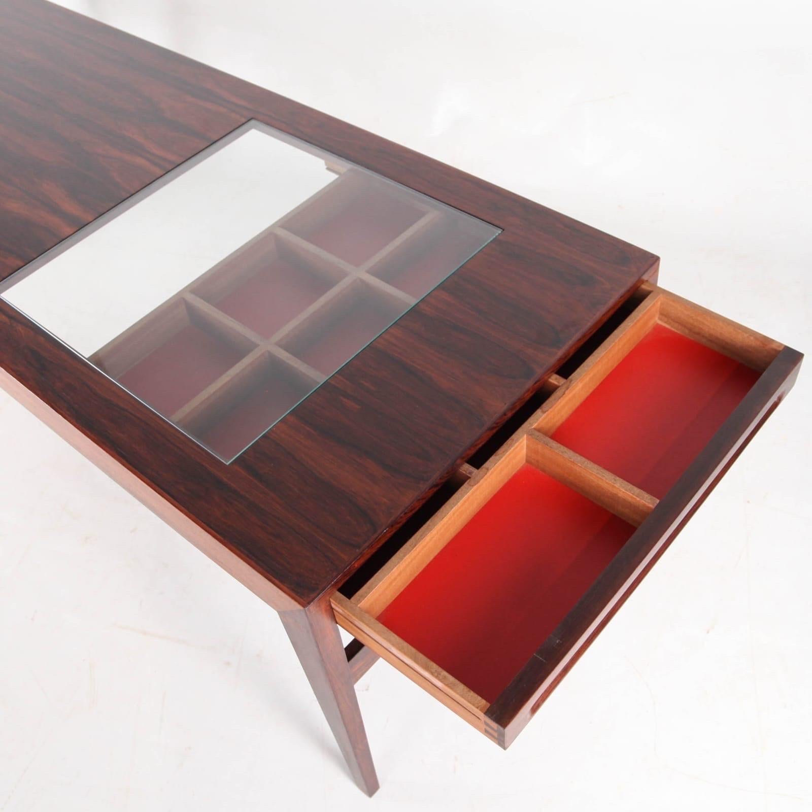 Grande table basse en bois de rose en vente 1