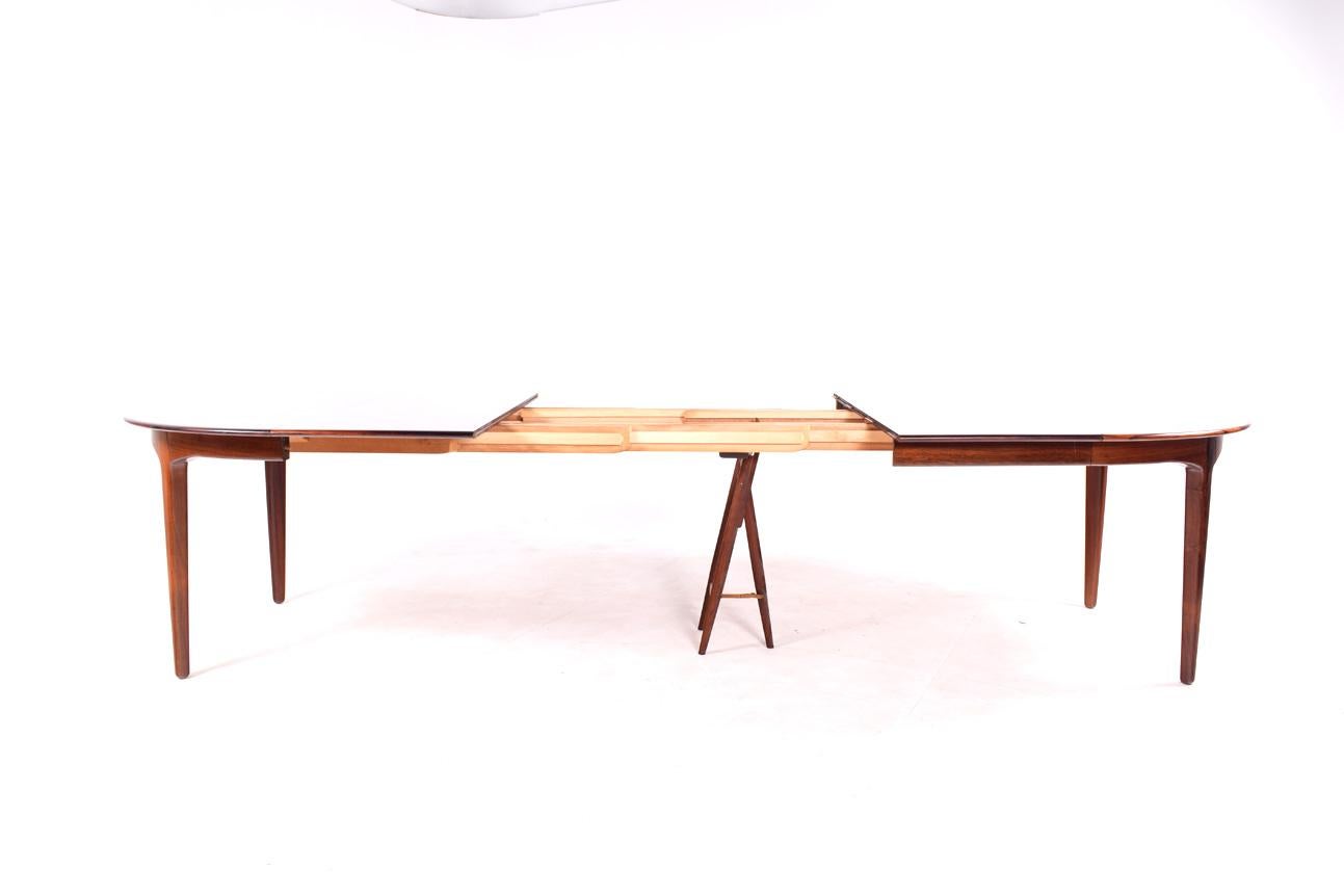 Large Rosewood Dining Table by Henning Kjærnulf for Soro 4