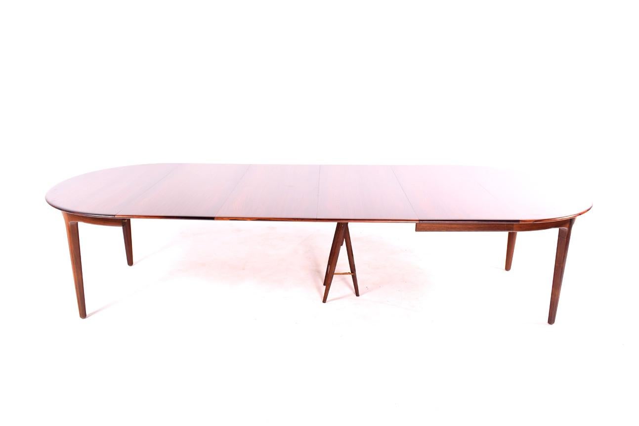 Large Rosewood Dining Table by Henning Kjærnulf for Soro 5