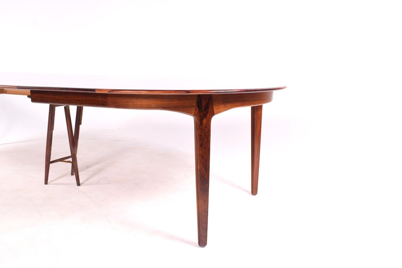 Large Rosewood Dining Table by Henning Kjærnulf for Soro 7