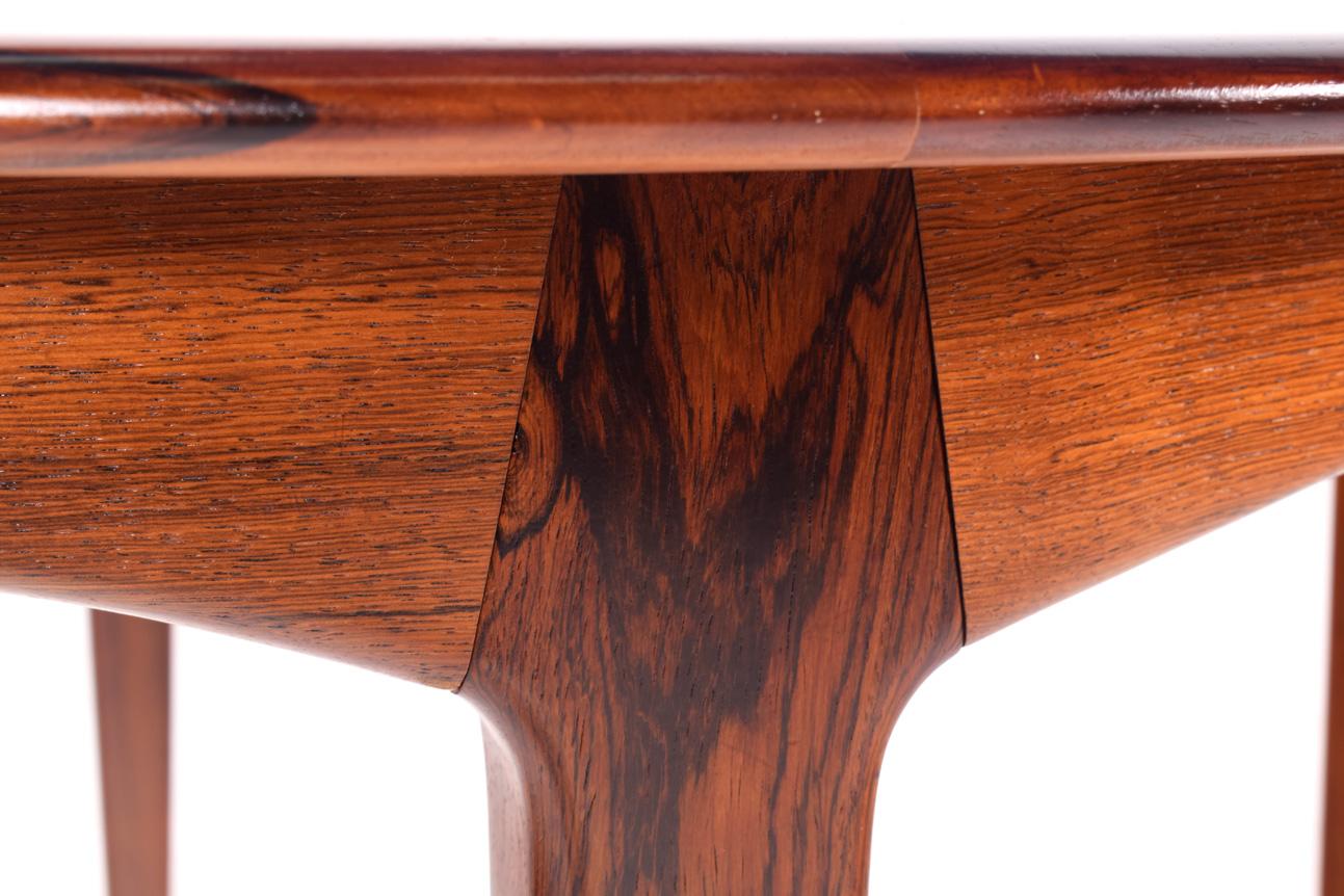 Mid-20th Century Large Rosewood Dining Table by Henning Kjærnulf for Soro