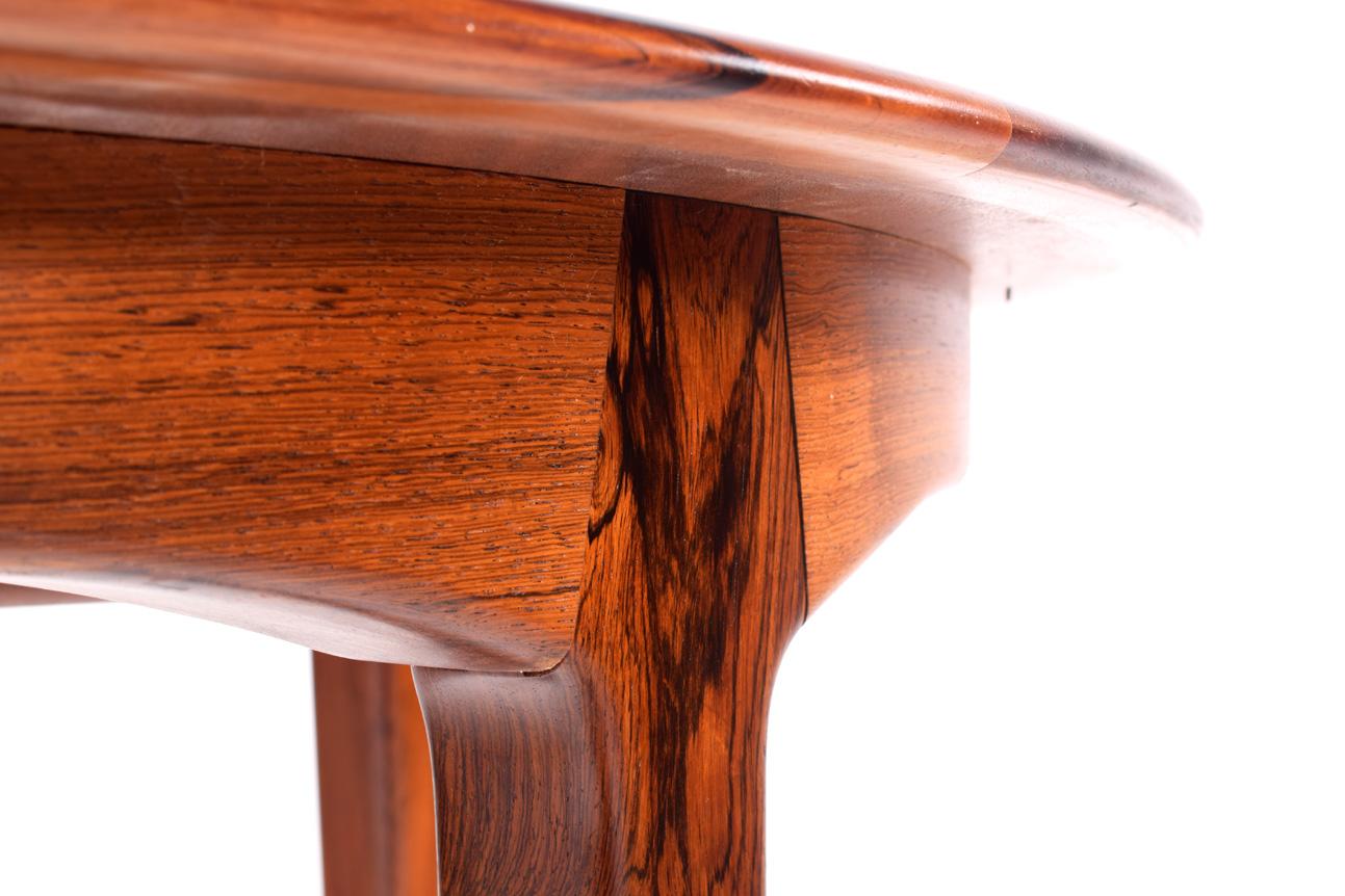 Large Rosewood Dining Table by Henning Kjærnulf for Soro 1