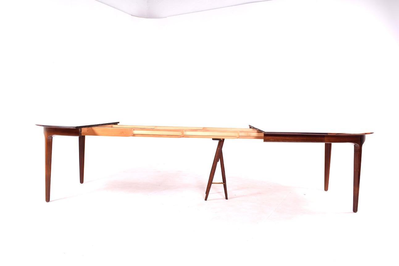 Large Rosewood Dining Table by Henning Kjærnulf for Soro 3