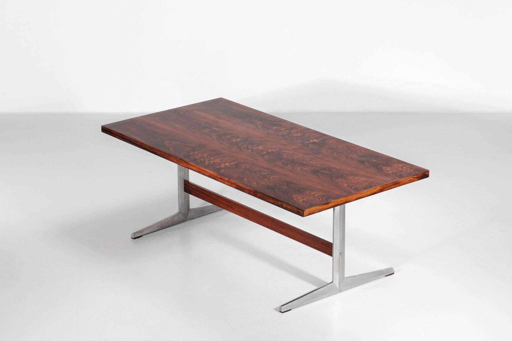 Danish Large Rosewood Dining Table in Style to Arne Jacobsen