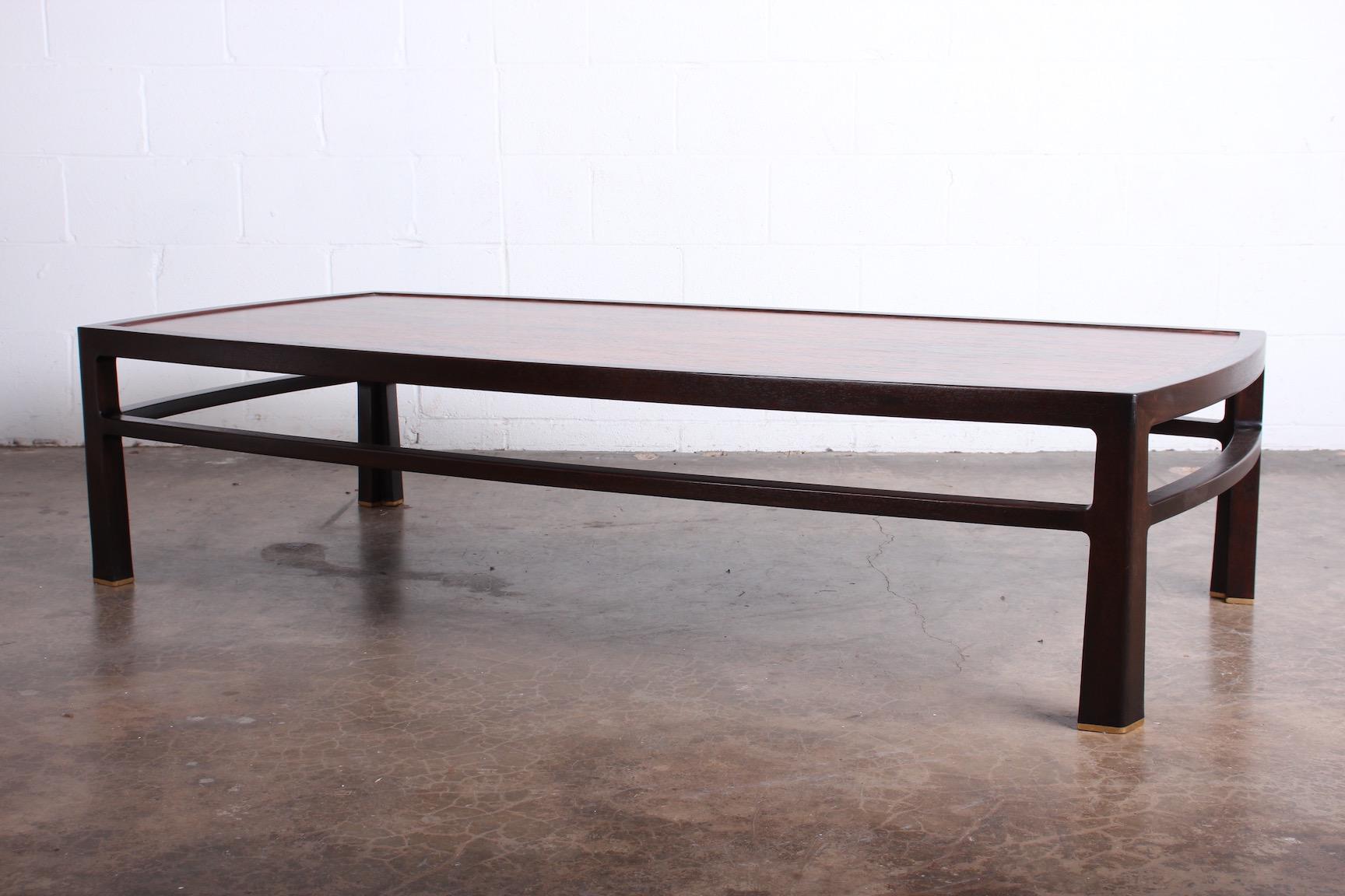 Large Rosewood Dunbar Coffee Table by Edward Wormley In Good Condition In Dallas, TX
