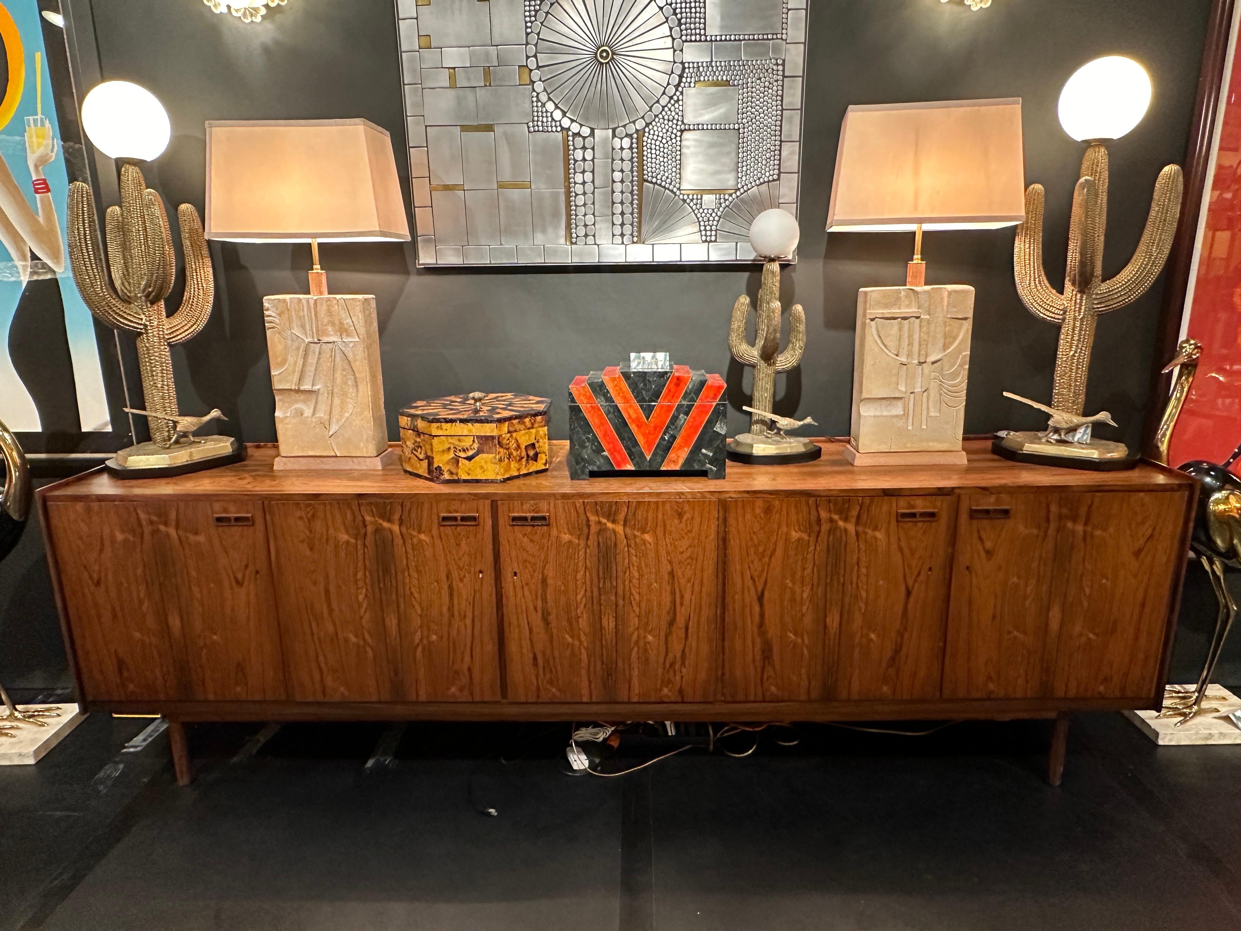 Mid-20th Century Large Rosewood Sideboard  For Sale