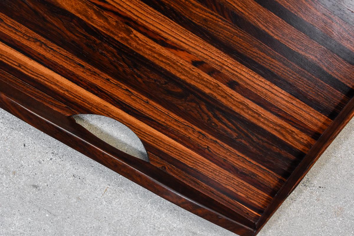 Large Rosewood Tray by Don Shoemaker In Good Condition For Sale In Long Beach, CA