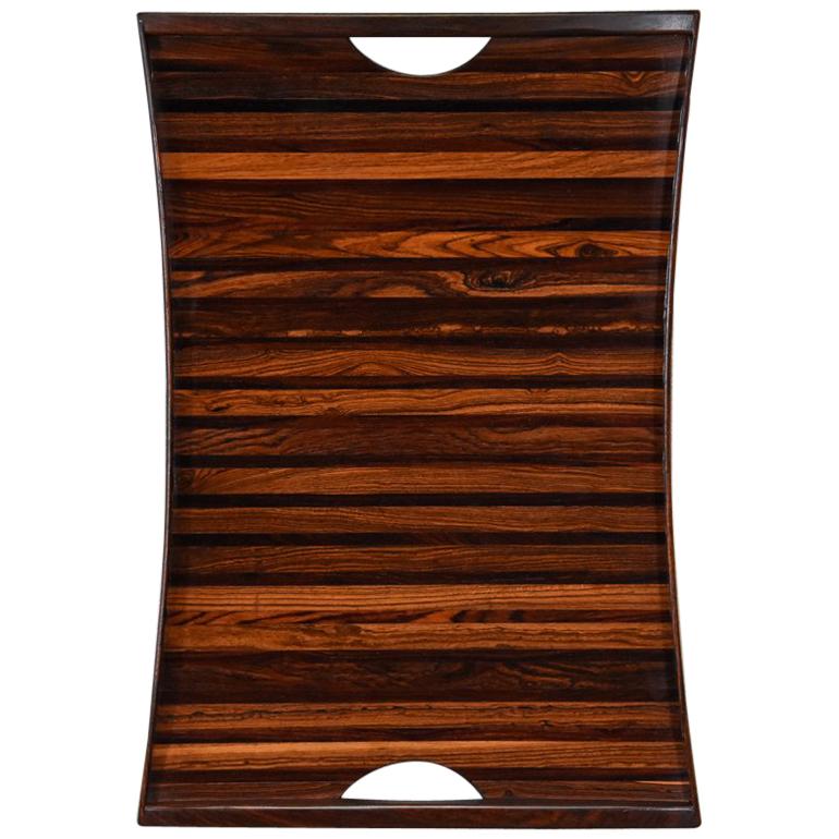 Large Rosewood Tray by Don Shoemaker For Sale