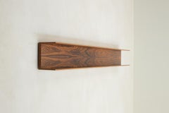 Grande mensola da parete in legno di palissandro di Walter Wirz per Wilhelm Renz, anni '60, Germania.