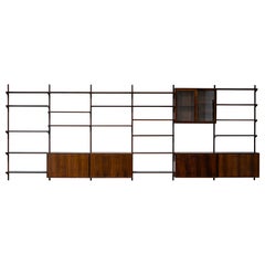 Large Rosewood Wall Unit by Kai Kristiansen for FM Møbler, Denmark 1960s 1