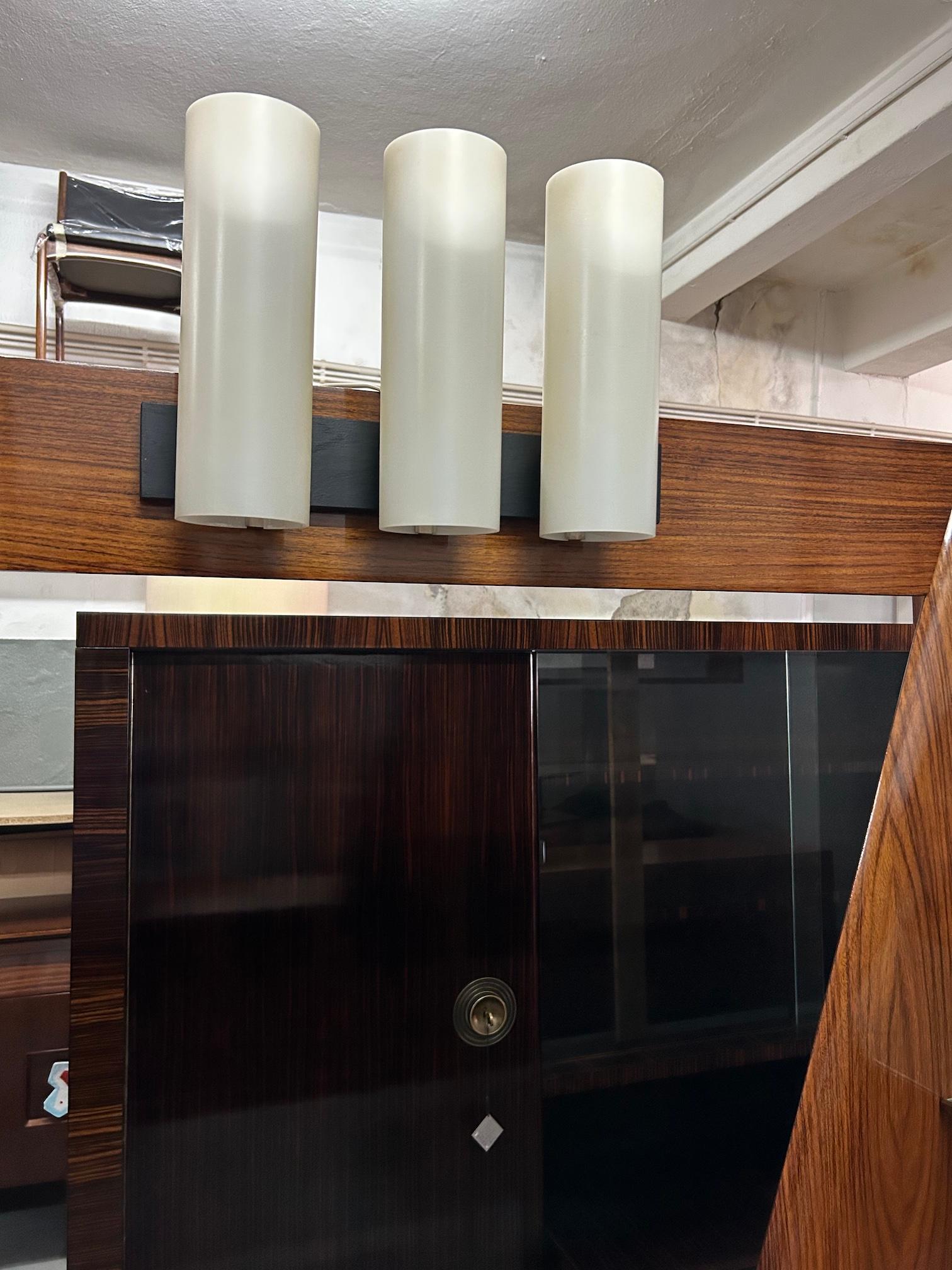 Large rosewood wall unit/dry bar by Vittorio Dassi 1
