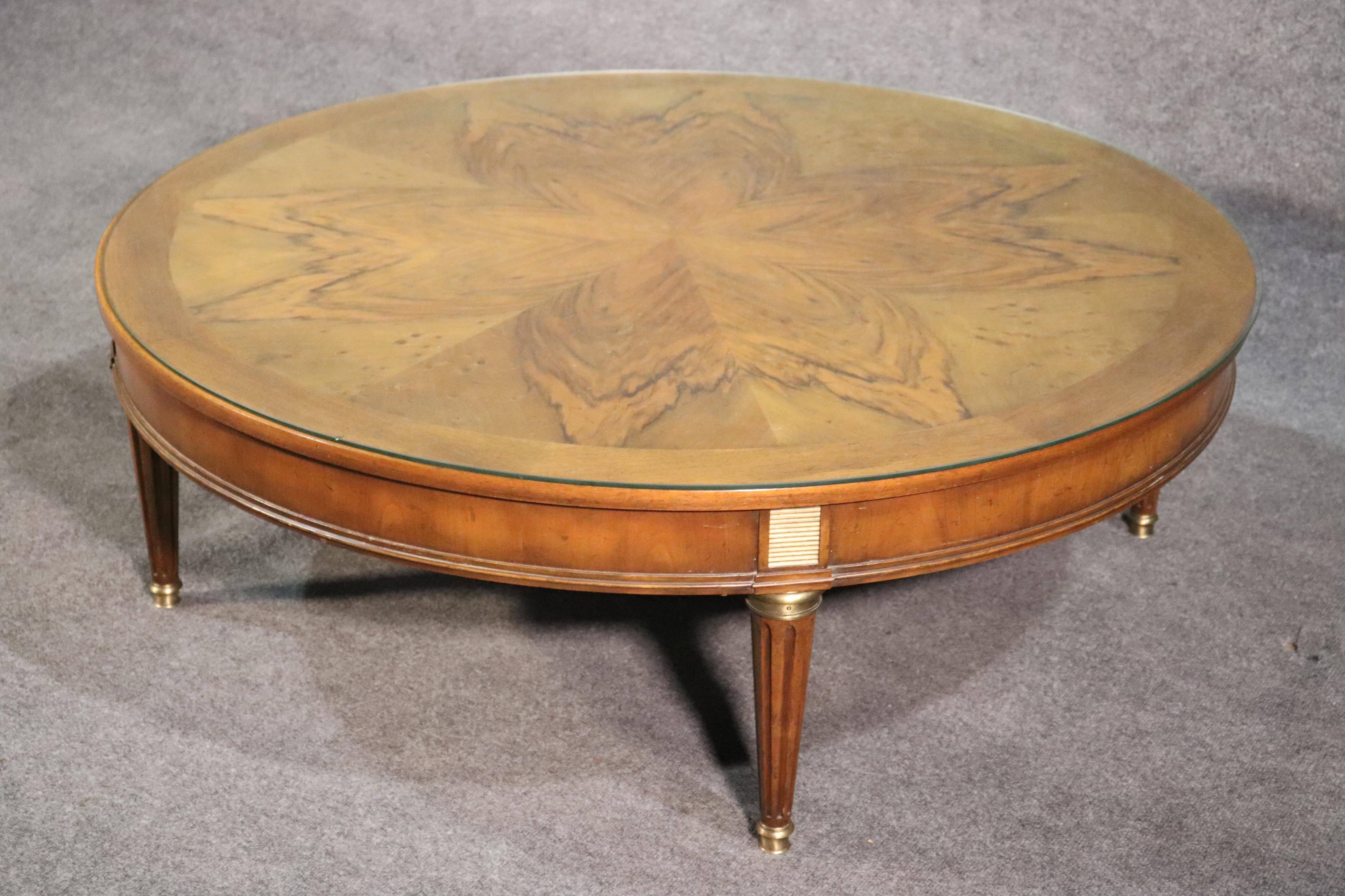 oversized round coffee table