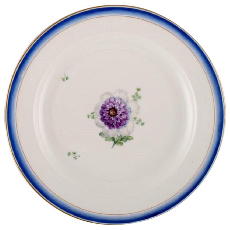 Gran Plato Redondo Antiguo Royal Copenhagen de Porcelana Pintada a Mano