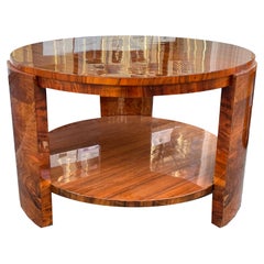 Large round Art Deco coffee table