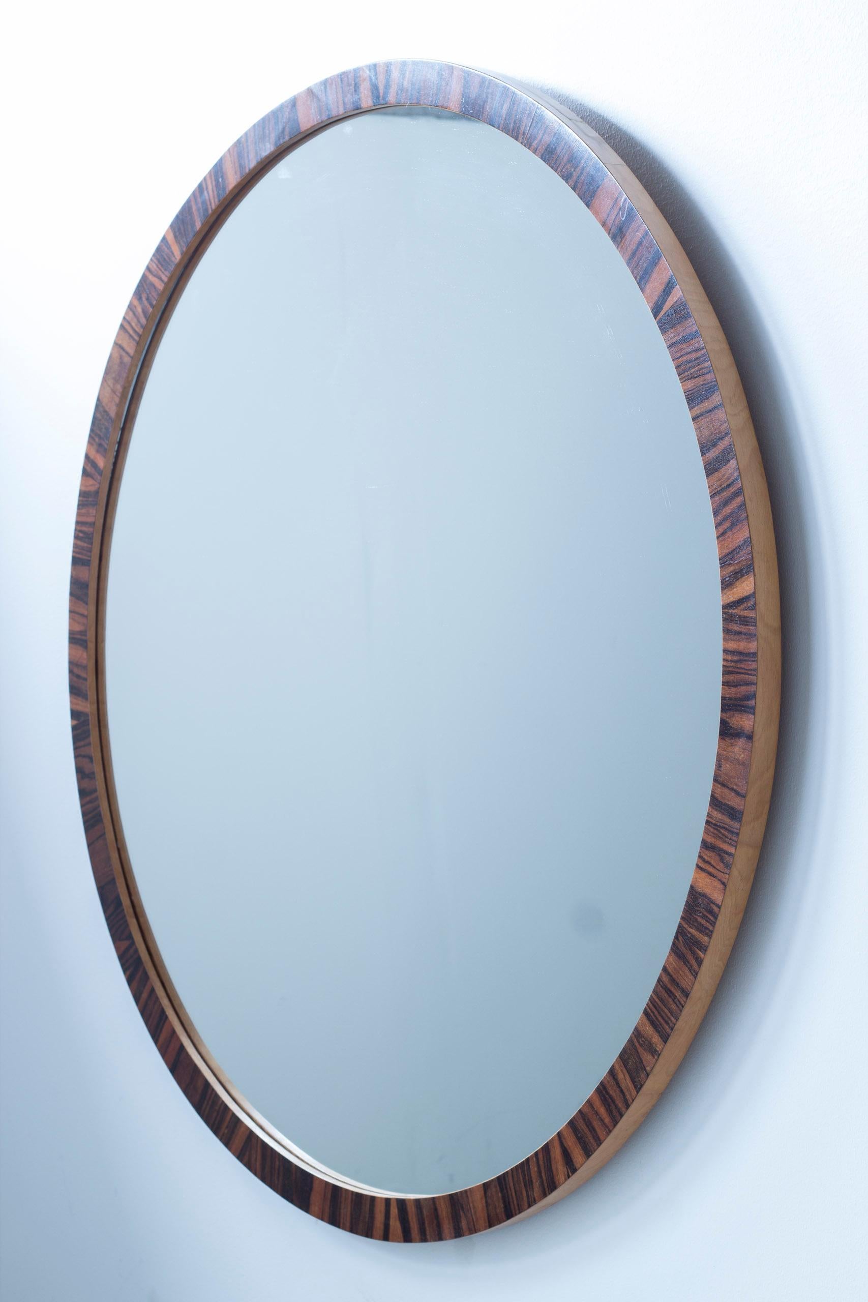 Specchio Large round Art Deco mirror in the style of Axel Einar Hjorth and NK, 1930s in vendita