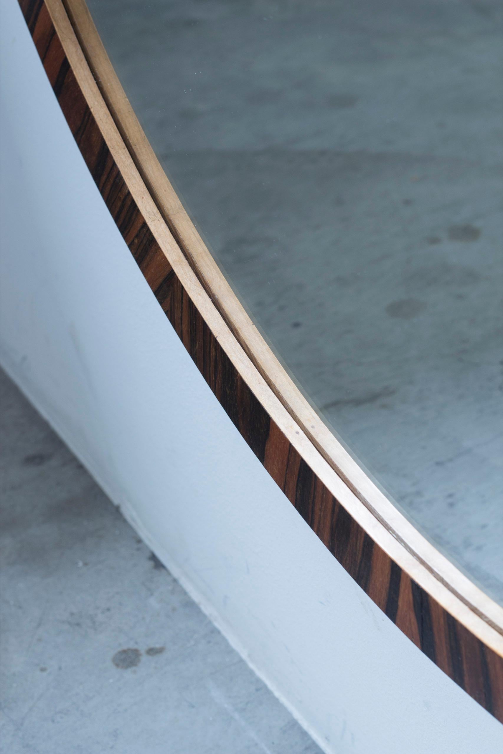 Large round Art Deco mirror in the style of Axel Einar Hjorth and NK, 1930s in vendita 1