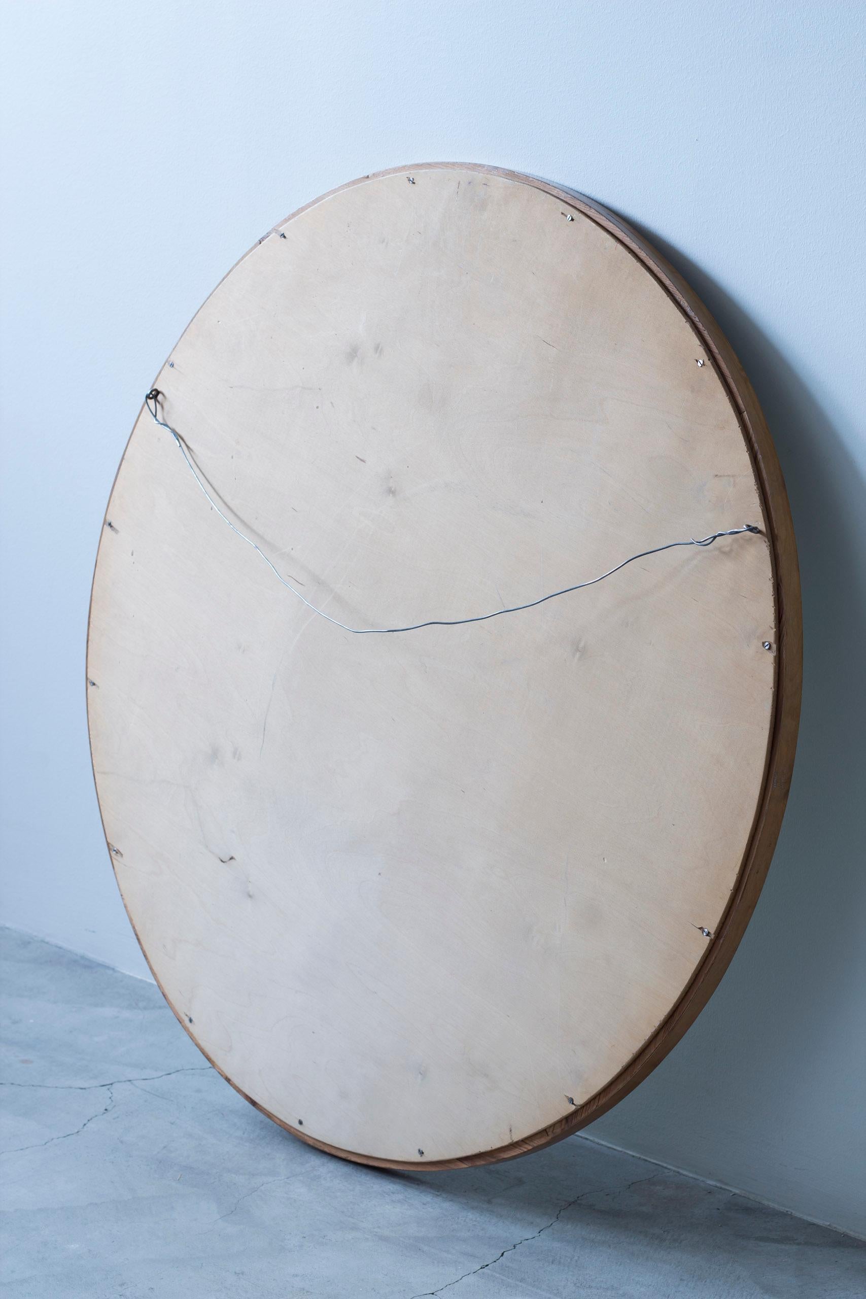 Large round Art Deco mirror in the style of Axel Einar Hjorth and NK, 1930s in vendita 2