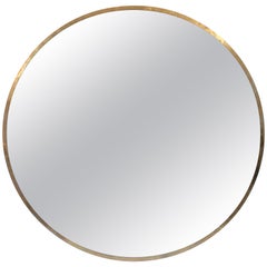 Large Round Bronze Mirror