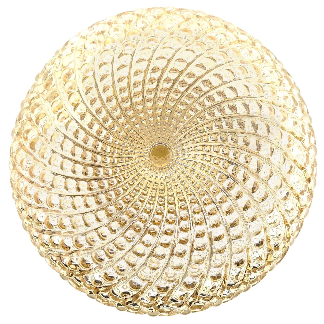 Large Round Bubble Glass Flush Mount, Germany, 1960s For Sale