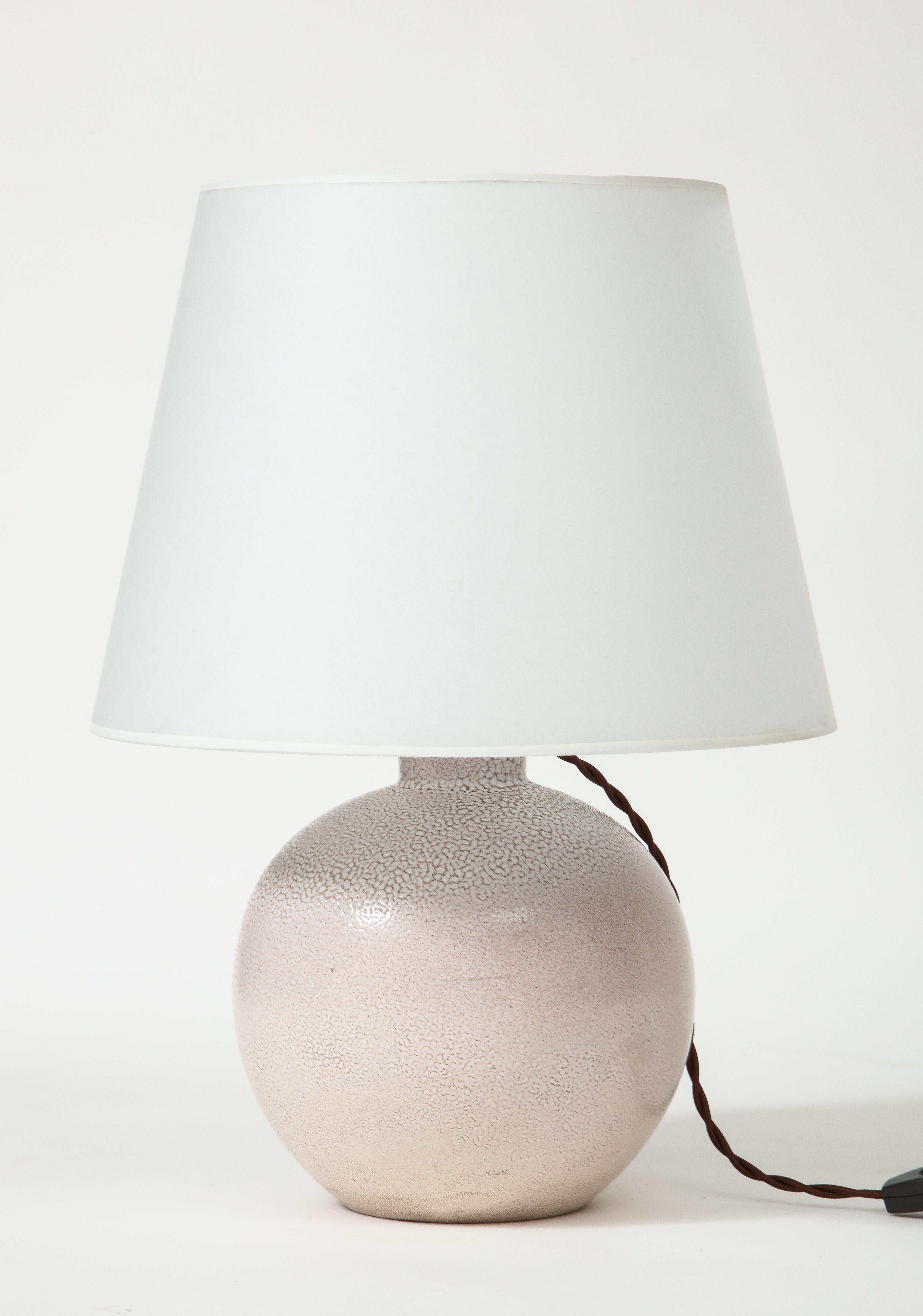 round ceramic lamp base
