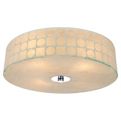 Grande lampada rotonda Cocoon, Goldkant, Germania, anni '70