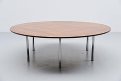 Large Round Conference Table Florence Knoll International Style, 1960