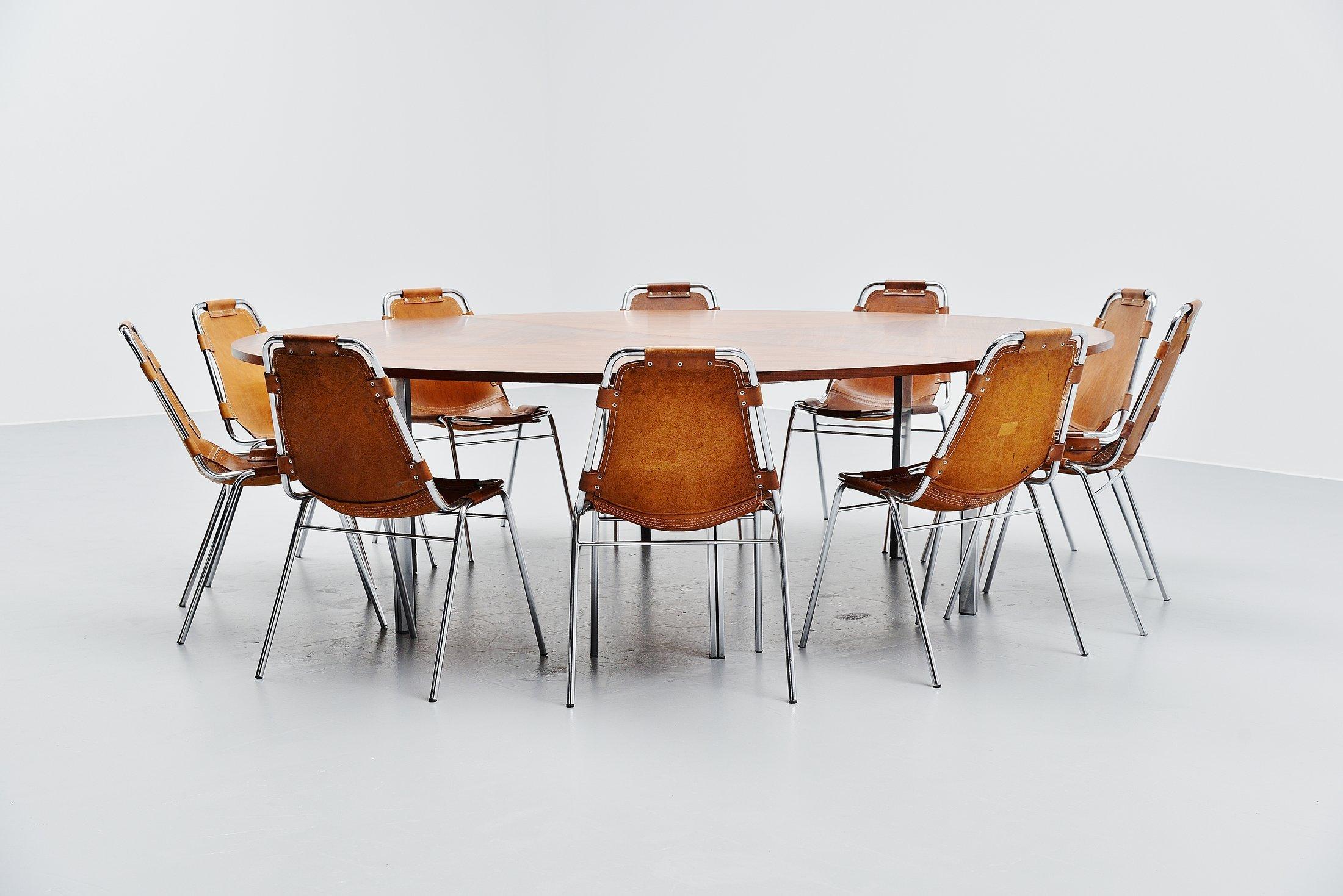 Large Round Conference Table Florence Knoll International Style, 1960 In Good Condition In Roosendaal, Noord Brabant