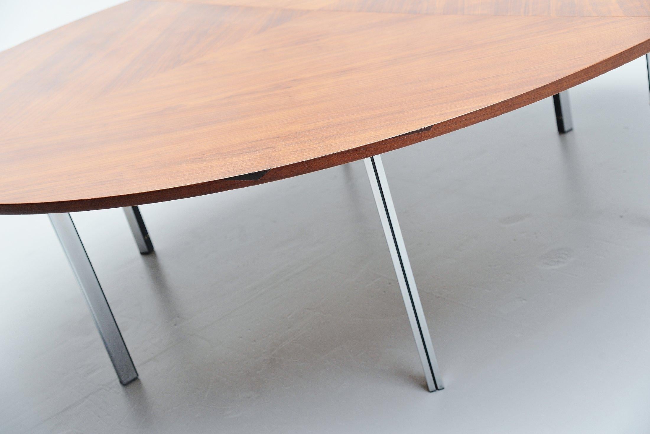 Mid-20th Century Large Round Conference Table Florence Knoll International Style, 1960