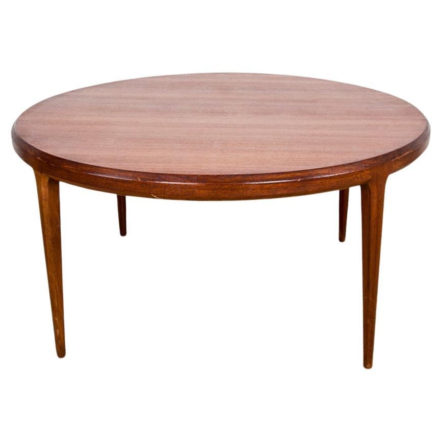 Großer runder dänischer Teakholz-Couchtisch Modell 283, Johannes Andersen/CFC Silkeborg.