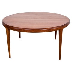 Großer runder dänischer Teakholz-Couchtisch Modell 283, Johannes Andersen/CFC Silkeborg.