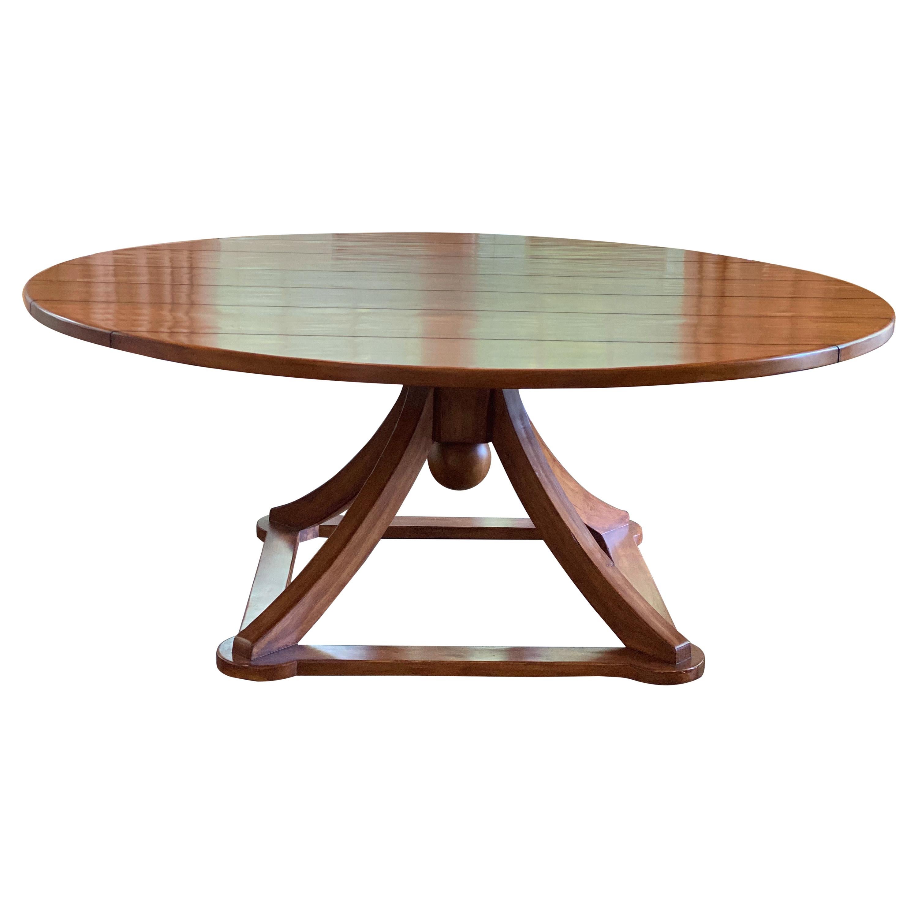 Large Round Dining Table by Hamby LA