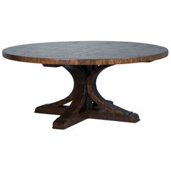 Large Round Dining Table Made from Reclaimed Maple Large Round Dining Table Made from Reclaimed Maple