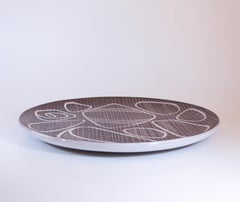 Piatto rotondo grande - Ingrid Atterberg #2217 "Vinga" - Upsala Ekeby 1950s