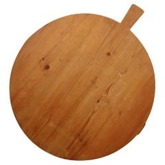 Large Round German Wooden Cutting or Serving Board