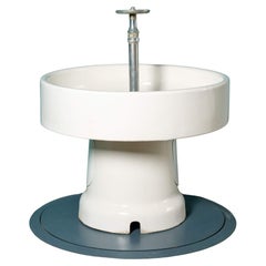 Retro Large Round Glazed Communal Sink by Royal Doulton