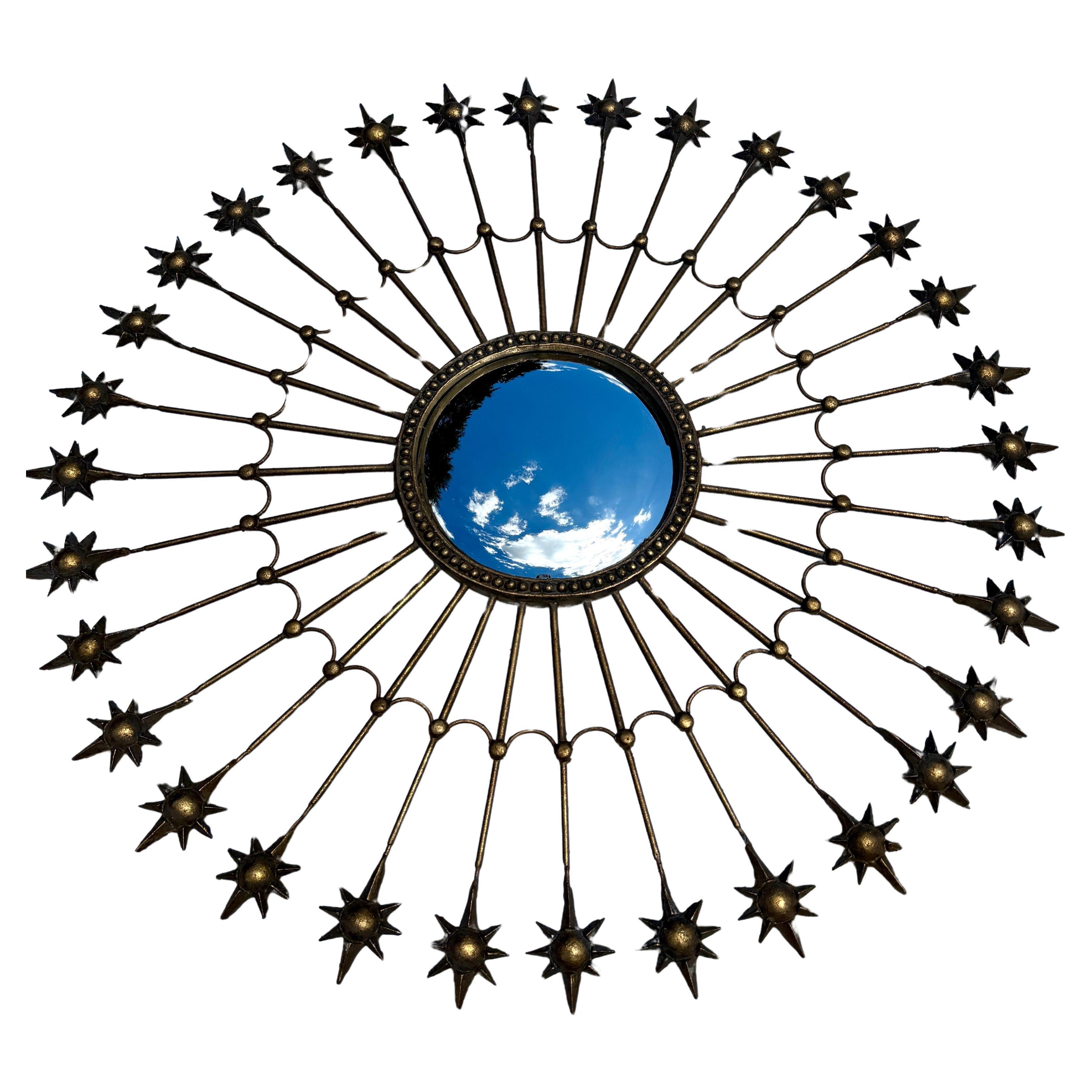 Large Starburst Mirror featuring a convex 16