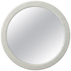 Large Round Karl Springer Style Mirror
