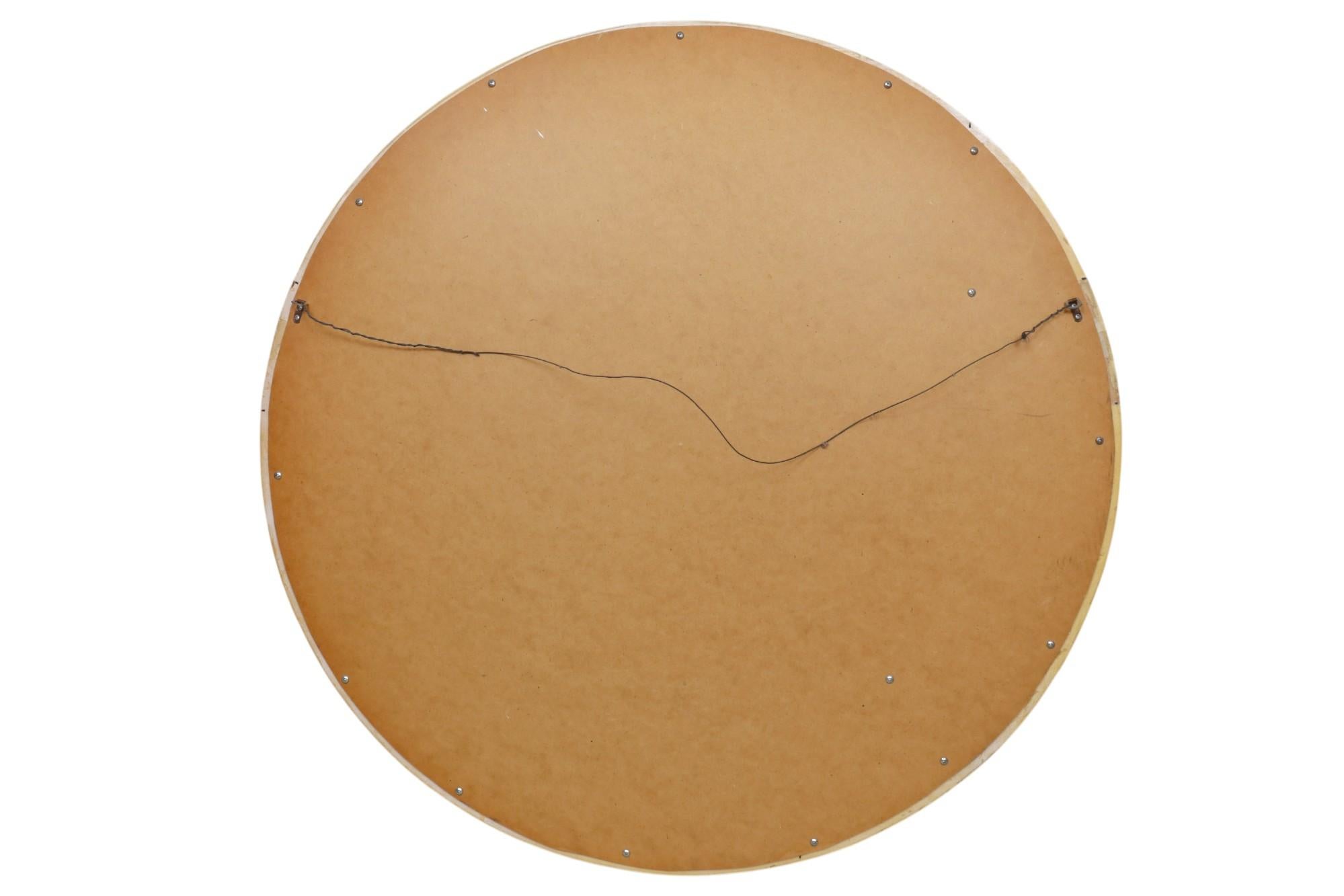 Large Round ‘Man in the Moon’ Wall Mirror For Sale 2
