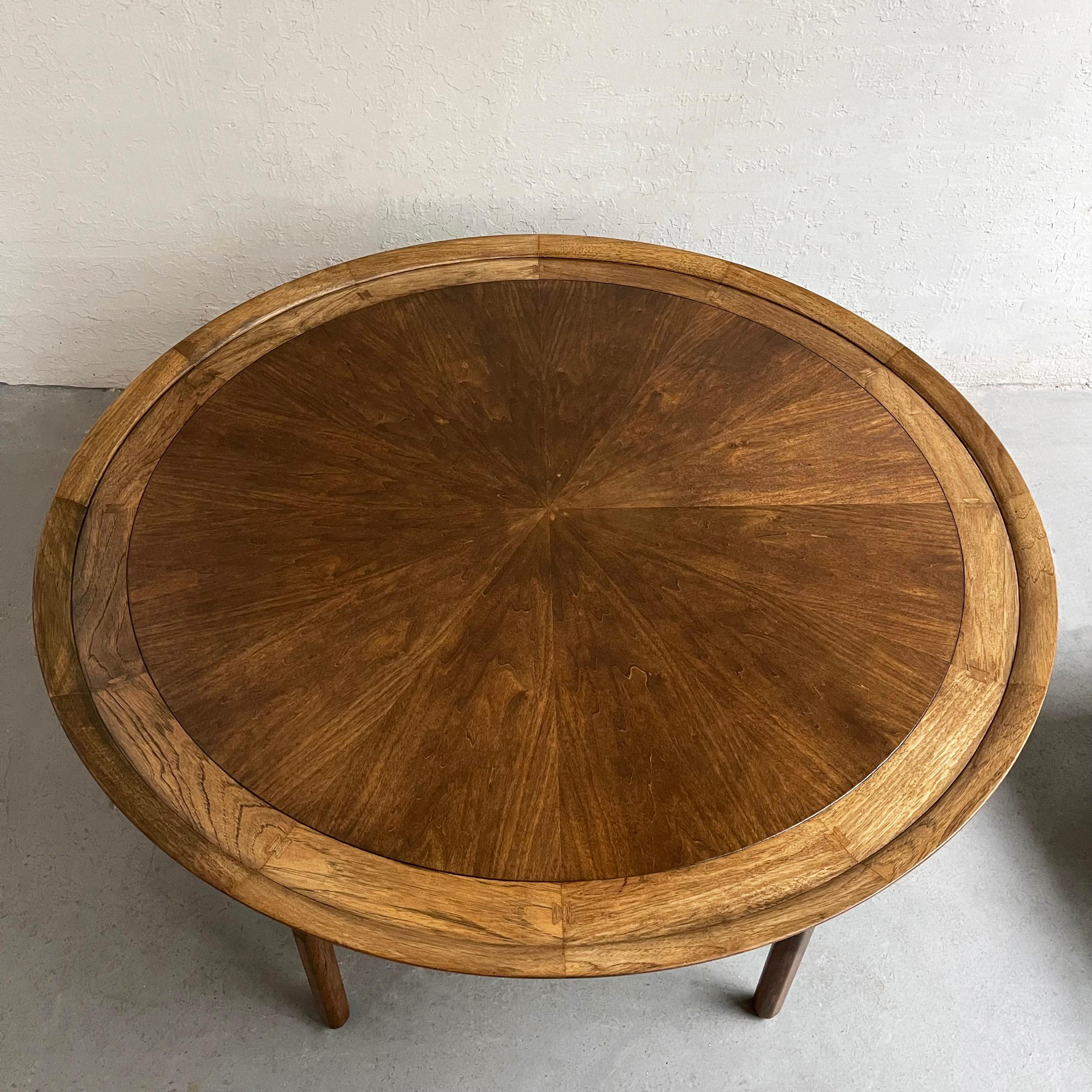modern large round coffee table