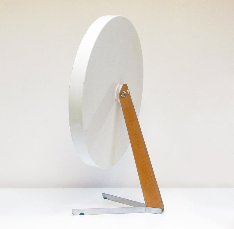Large Round Minimalist 1960s Table Mirror by Robert Welch for Durlston Designs For Sale at 1stDibs