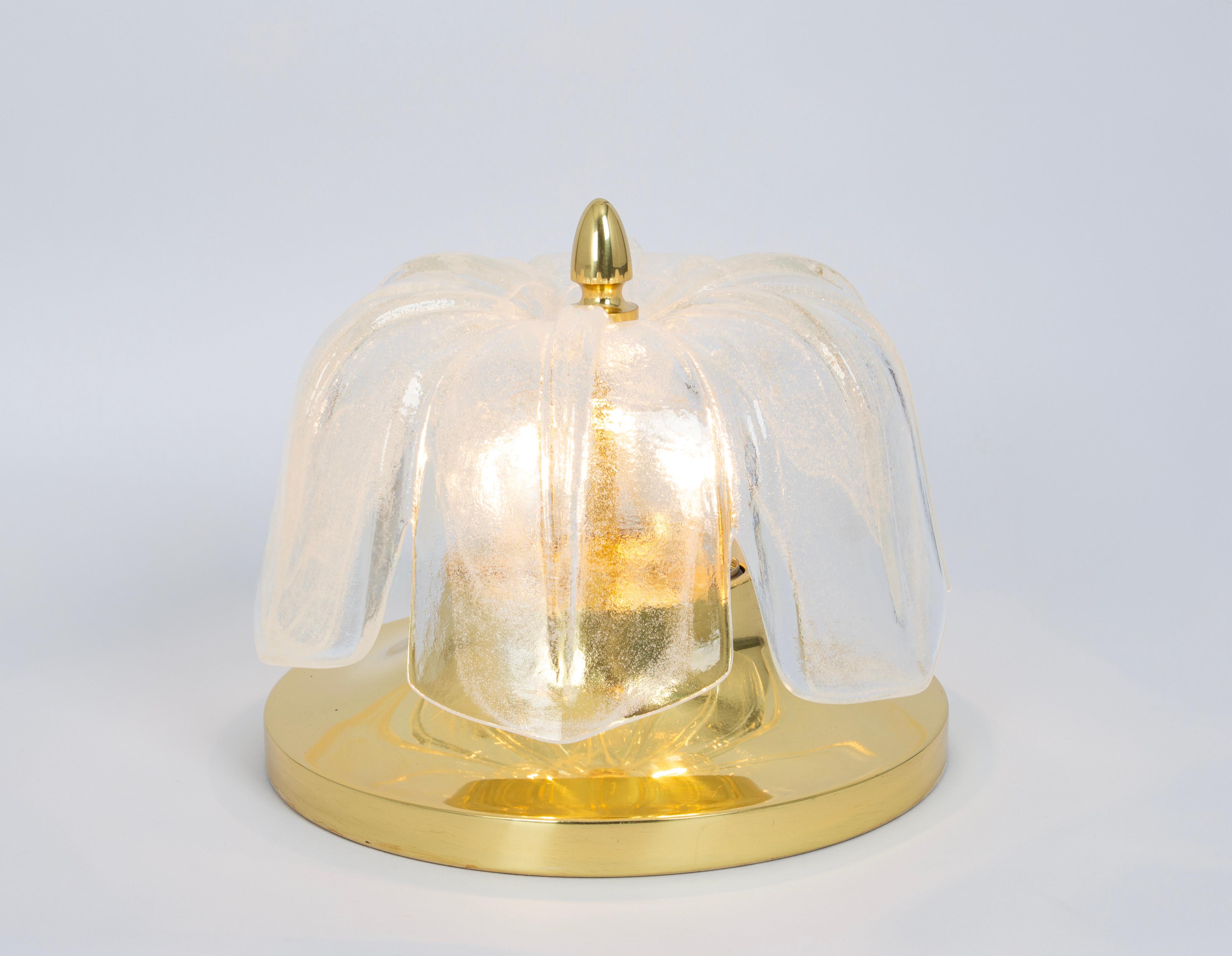 Grande applique ronde en verre de Murano par Limburg, Allemagne, années 1970 Bon état - En vente à Aachen, NRW