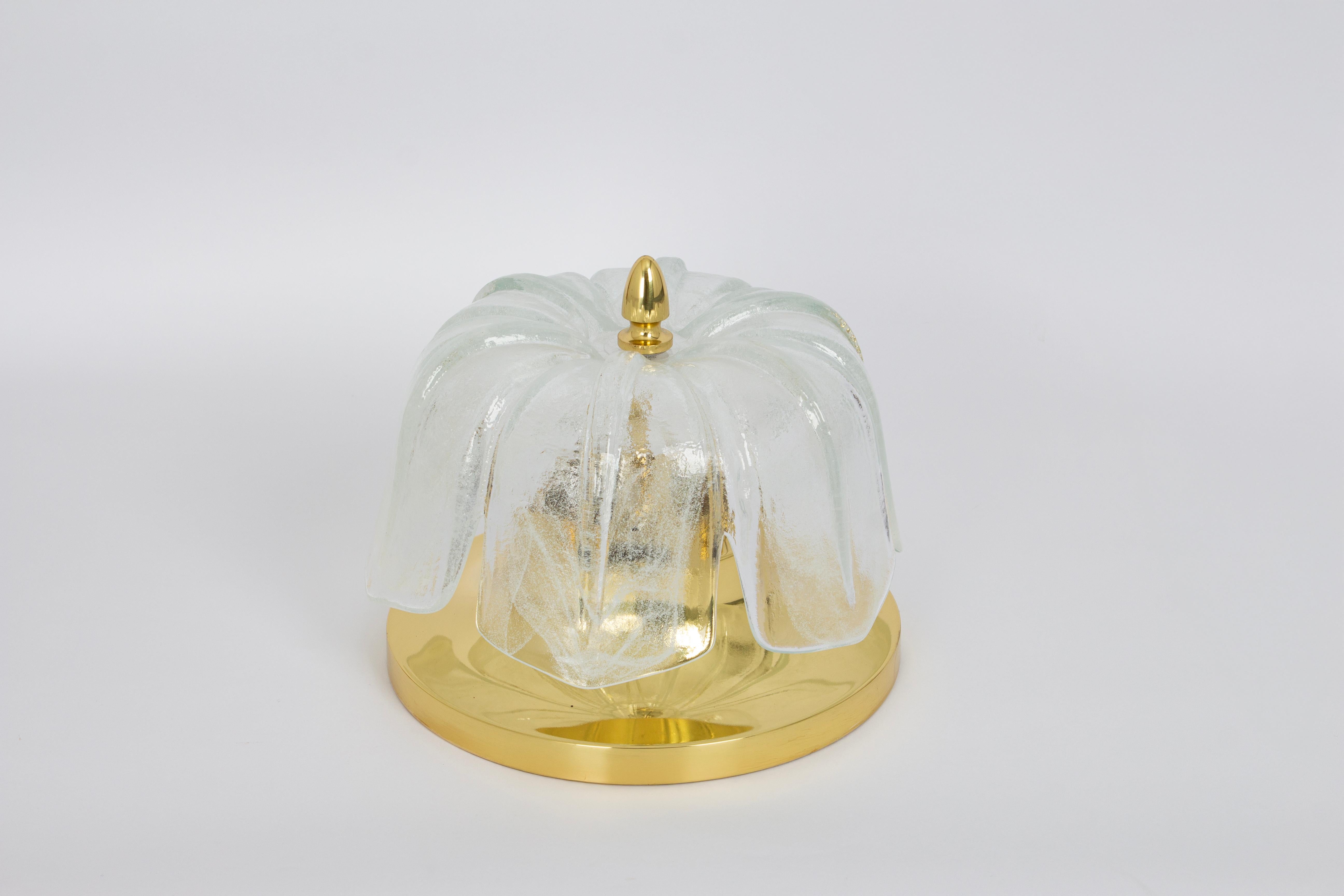 Fin du 20e siècle Grande applique ronde en verre de Murano par Limburg, Allemagne, années 1970 en vente