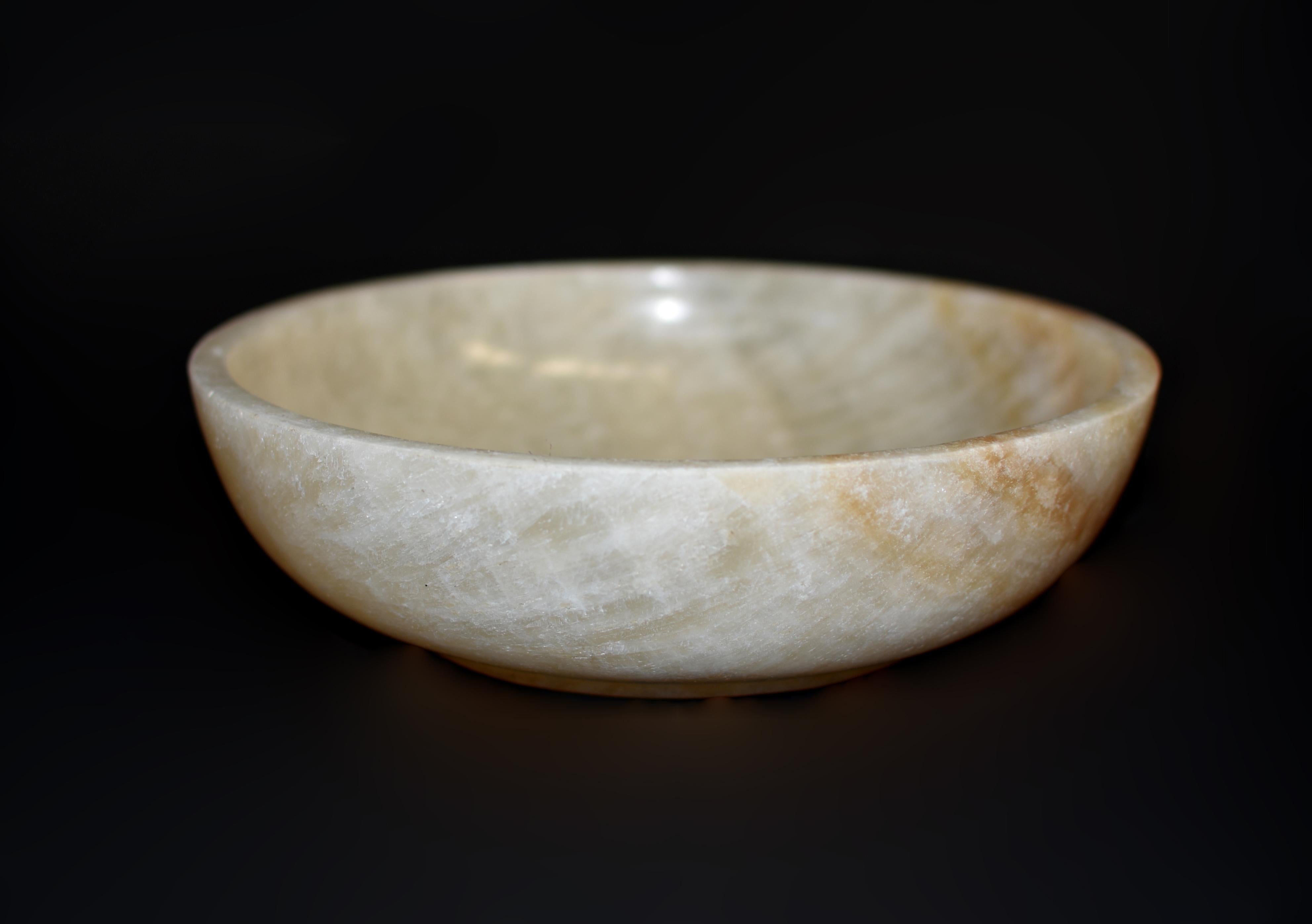Large Natural Onyx Bowl 9.45