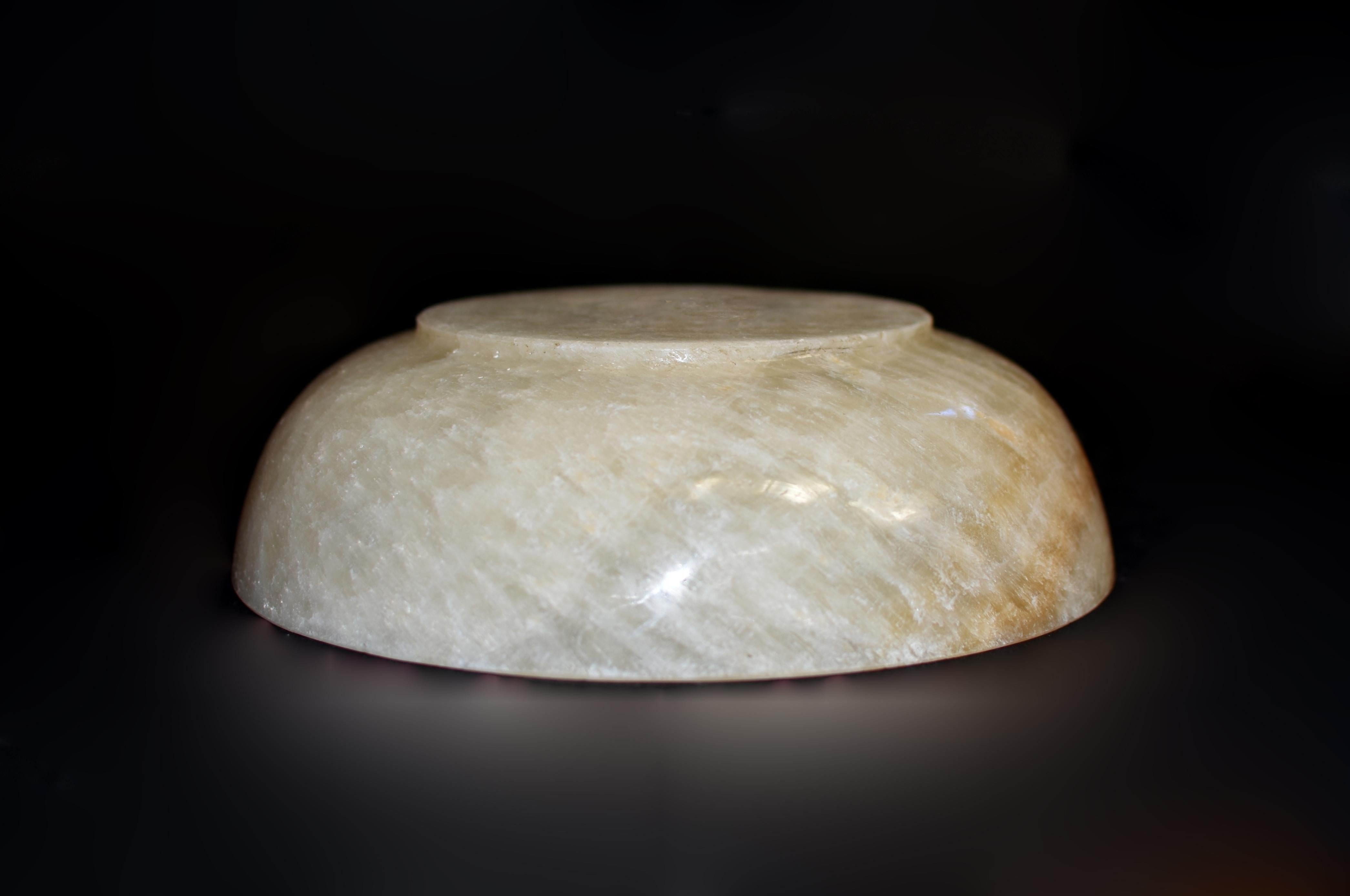 Large Natural Onyx Bowl 9.45