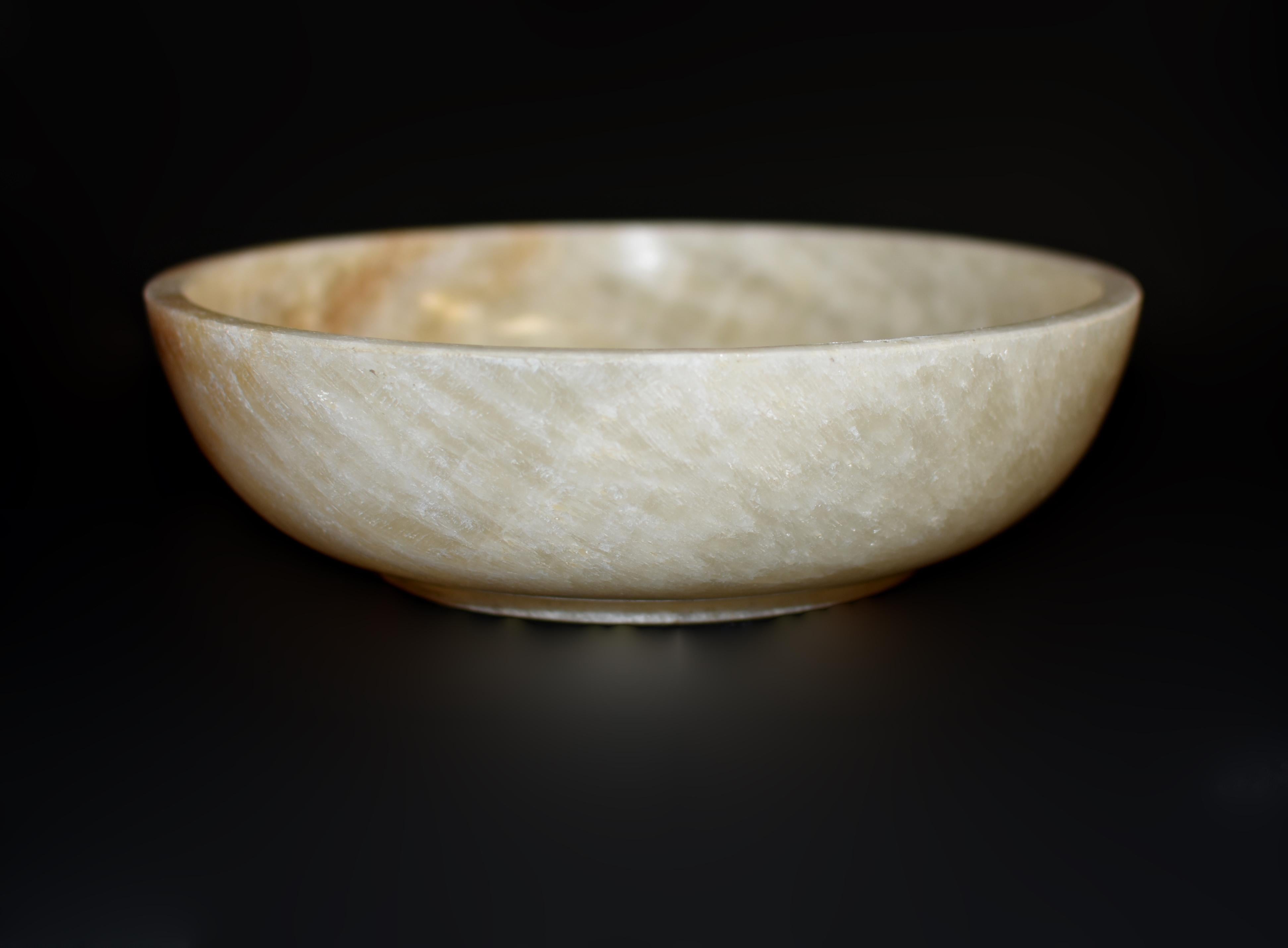Large Natural Onyx Bowl 9.45