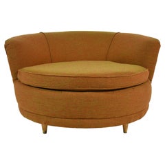 Retro Large Round Parlor Chair by Howard