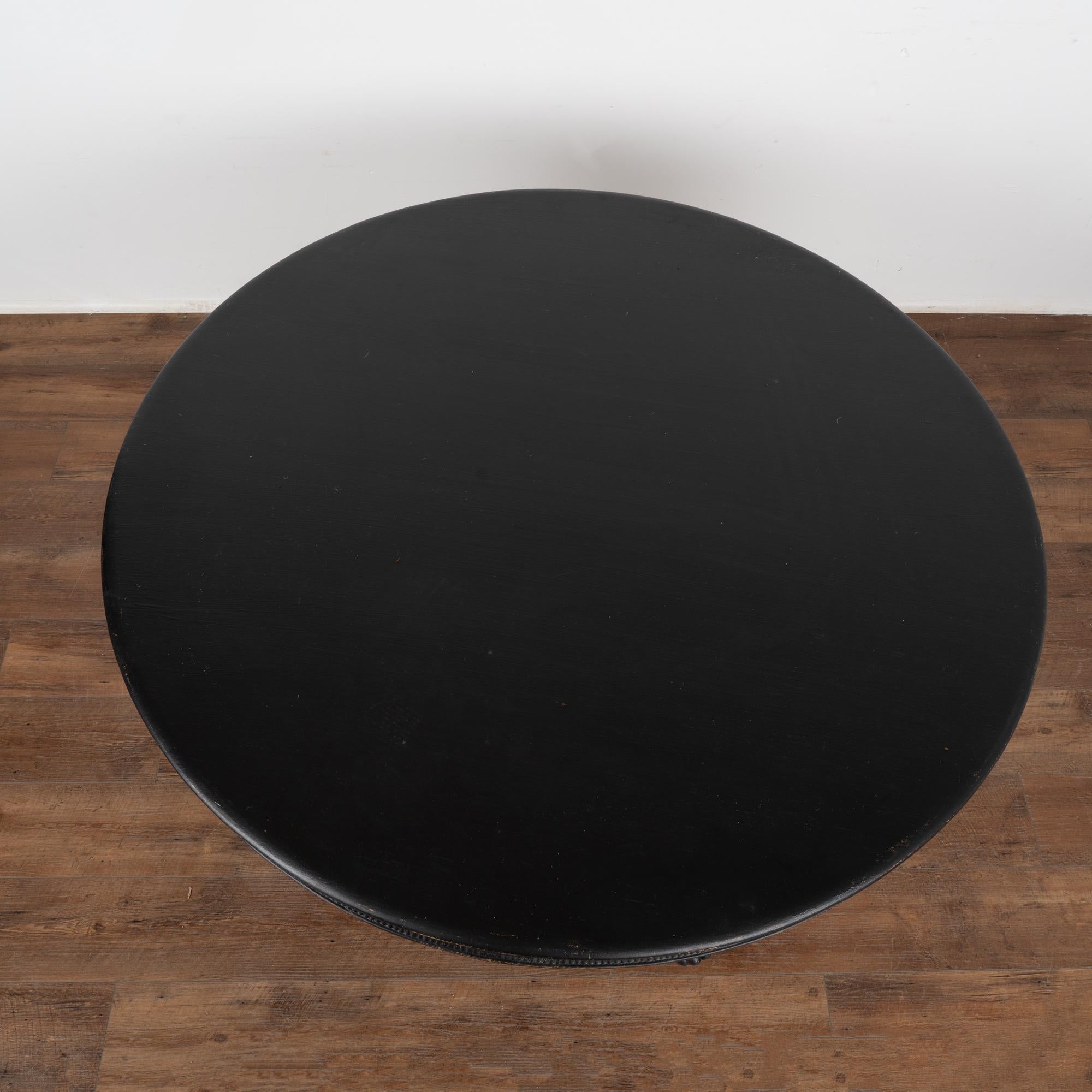 distressed black table