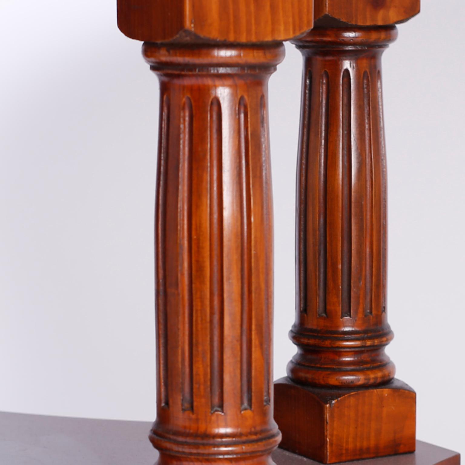 Large Round Pedestal Dining Table In Good Condition In Palm Beach, FL