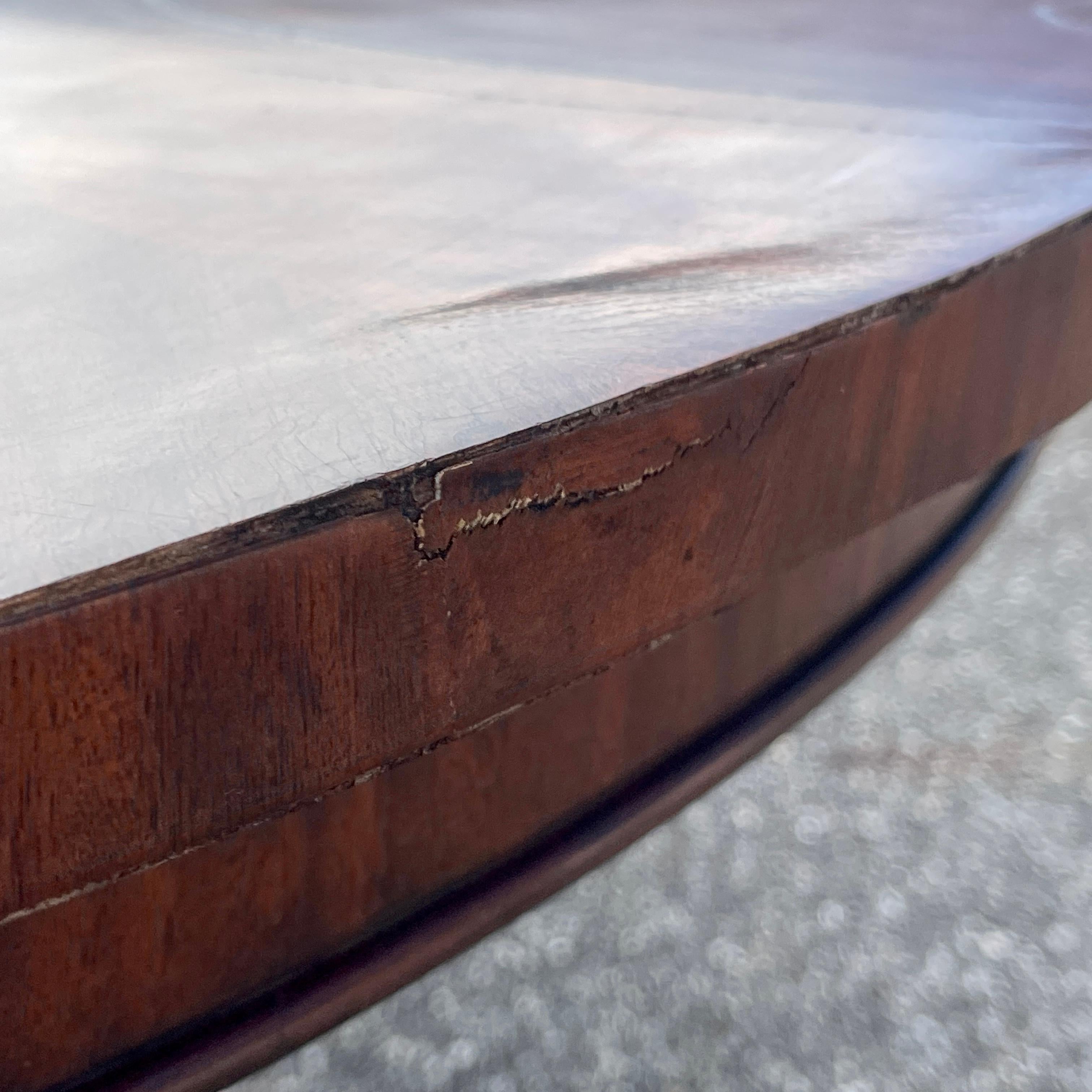 Large Round Ralph Lauren Benchmade Mahogany Center Table 3